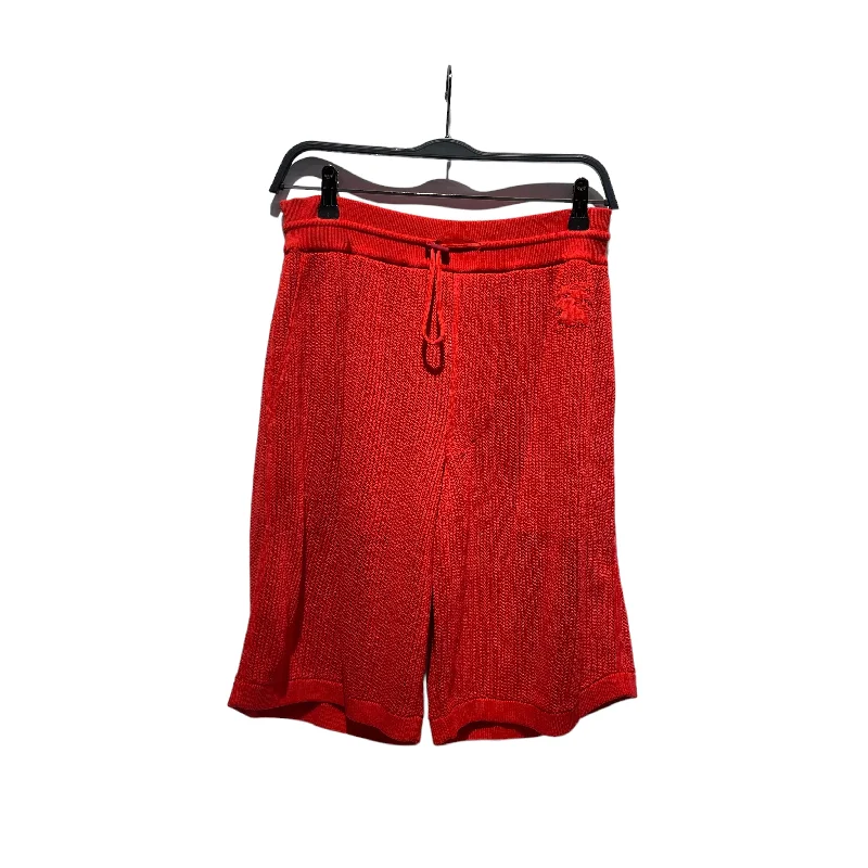 Casual Trousers BURBERRY/Shorts/M/Silk/RED/