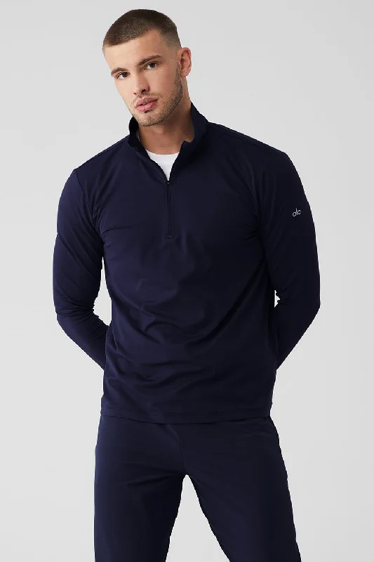 Conquer 1/4 Zip Reform Long Sleeve - Navy