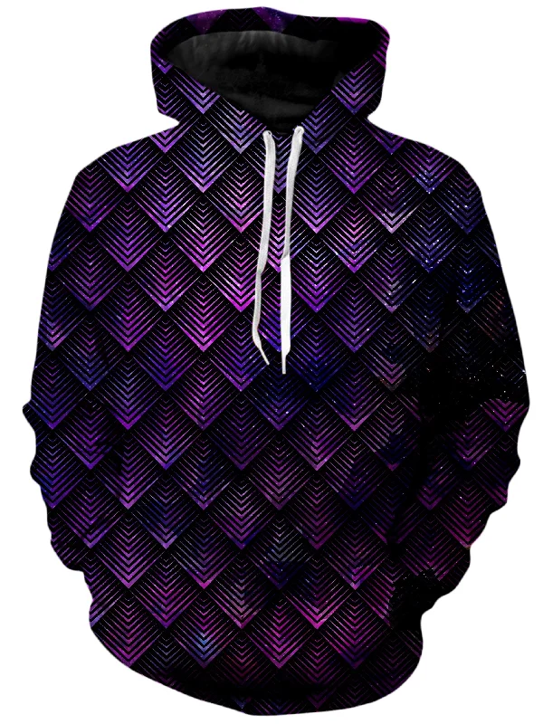 Galactic Dragon Scale Purple Unisex Hoodie