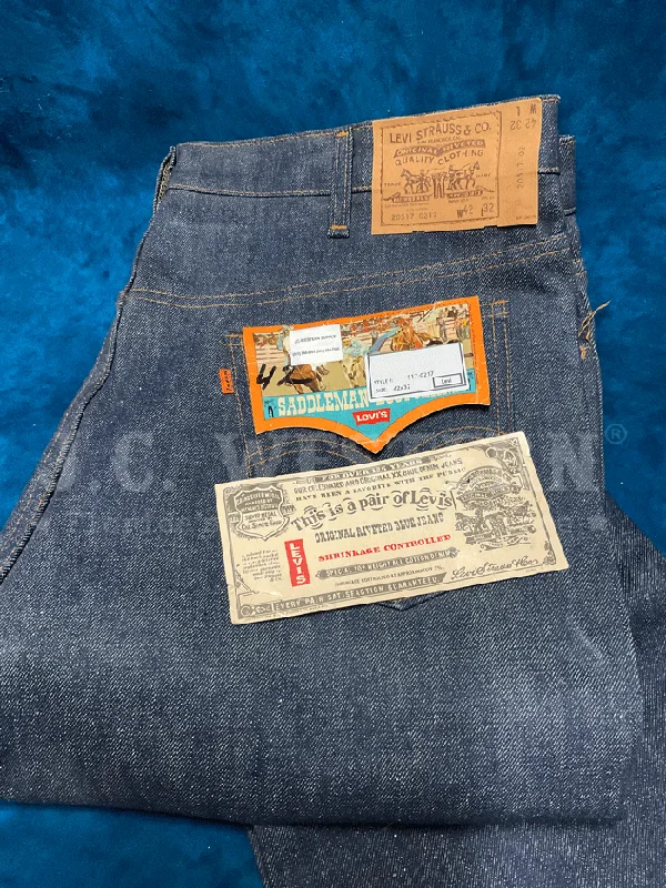 Levi's 20517-0217 Mens Vintage 517 Rigid Made in USA Jean Navy Blue 42x32