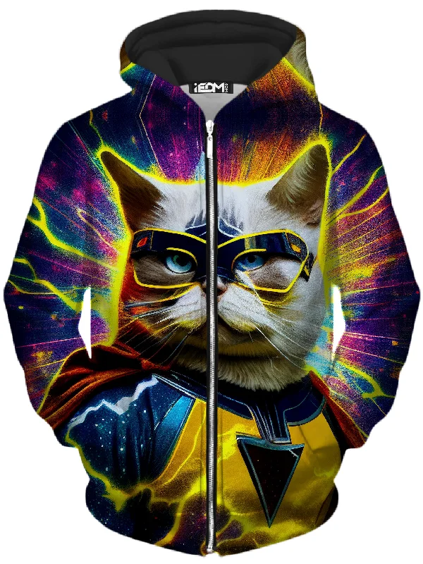 Cat Hero Unisex Zip-Up Hoodie