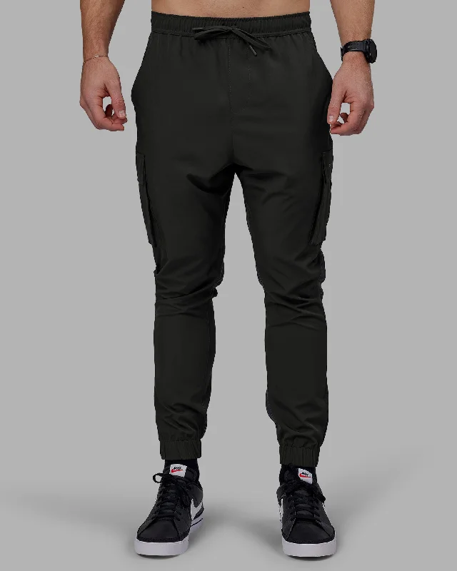 Business Shirts Energy Stretch Performance Cargo Joggers - Pirate Black