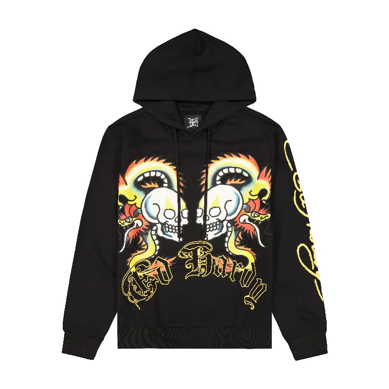 Dragon Skull Mens Hoodie