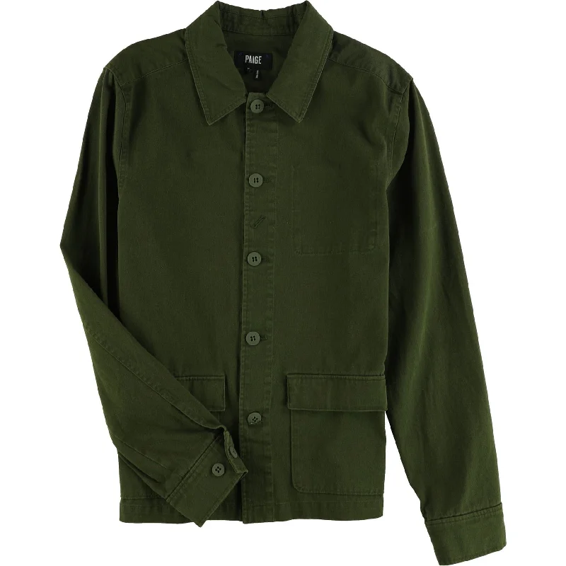 Paige Mens Dalton Shirt Jacket, Green, Small