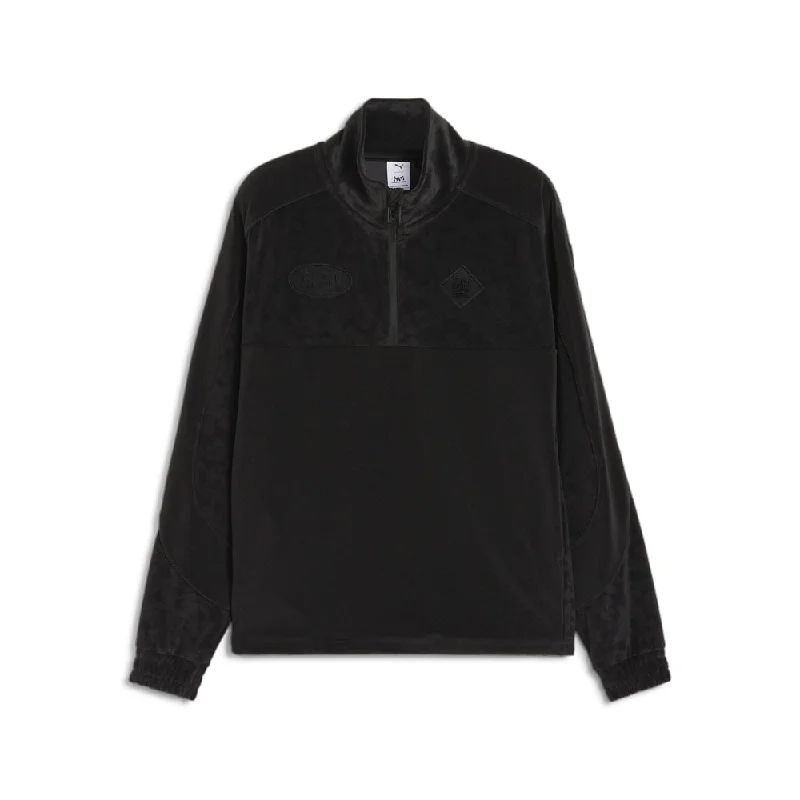 P.A.M. x Velour Half Zip Pullover Sweatshirt