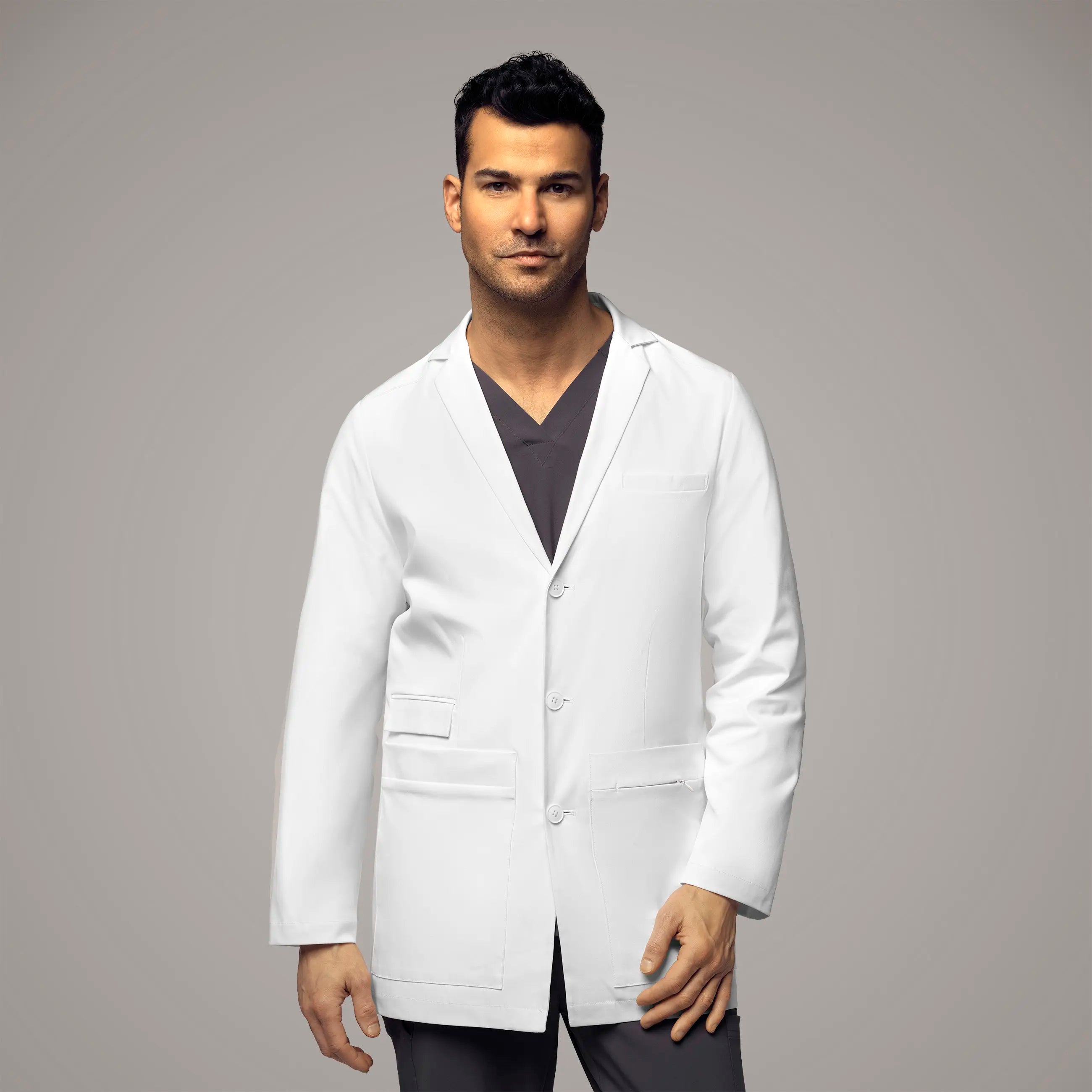 Wink Men's 34 Inch Doctors Coat - White