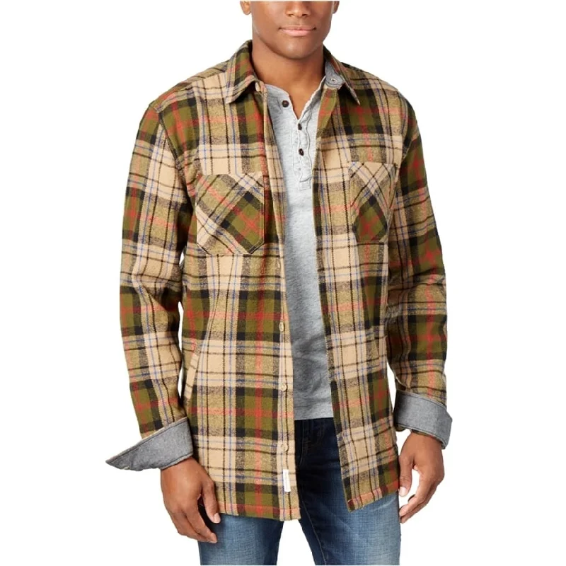 Weatherproof Mens Vintage Twill Plaid Shirt Jacket