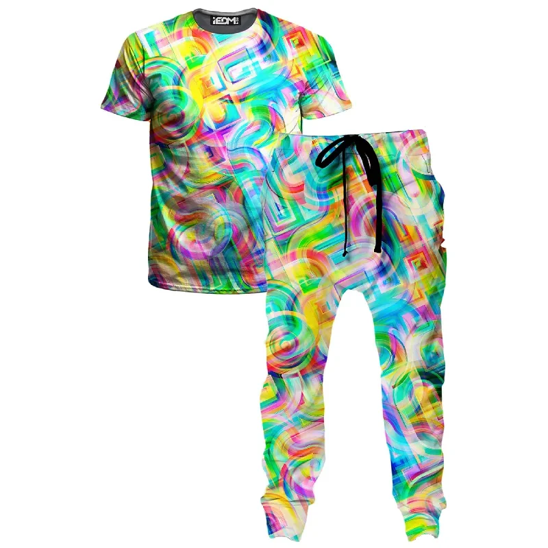 Street-inspired Tropical Nectar T-Shirt and Joggers Combo