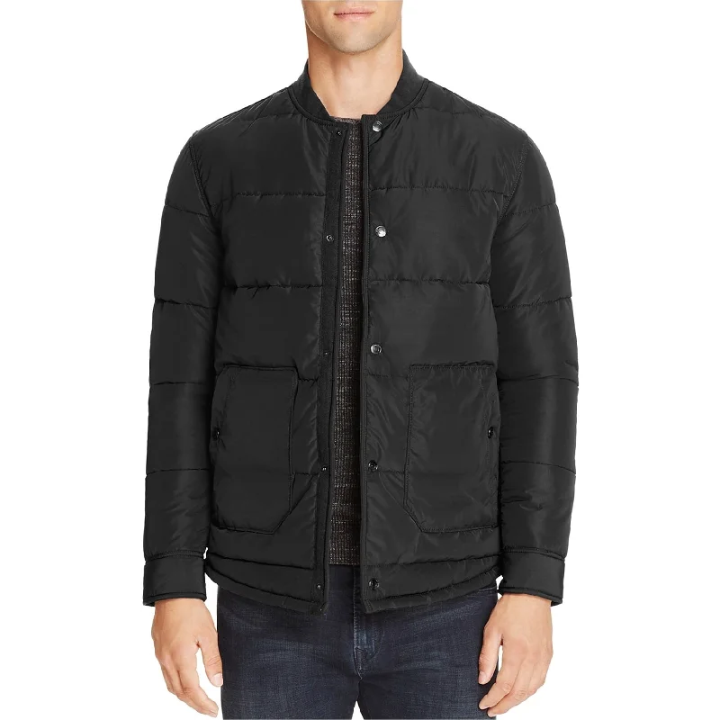 W.R.K Mens Quilted Bomber Jacket, Black, Large