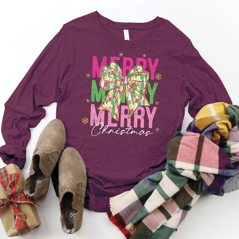 Christmas Bow Long Sleeve