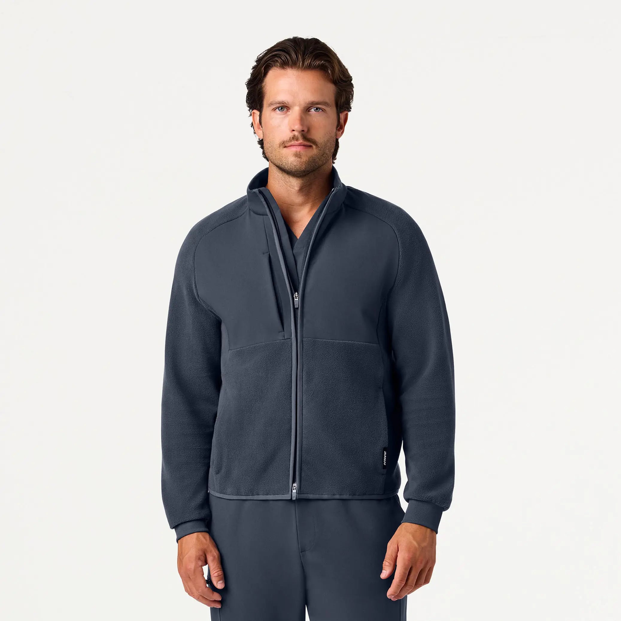 Jaanuu Men's Cloud Hybrid Fleece Jacket - Carbon Gray