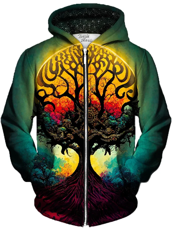 Fluttering Compassion Unisex Zip-Up Hoodie