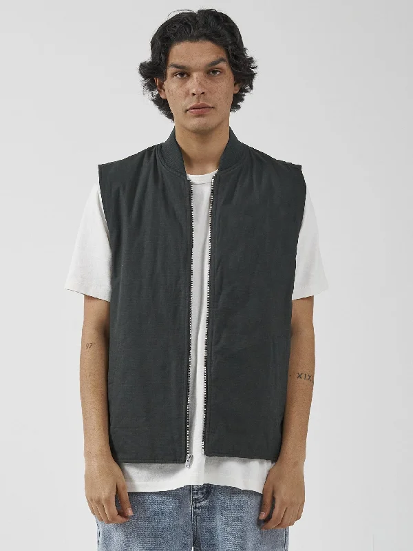 Thrills Union Vest - Oil Green