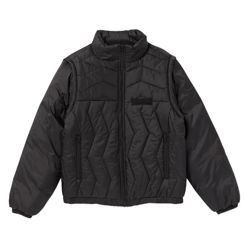 Volcom Skate Vitals Simon Bannerot Convertible Puff Jacket - Black