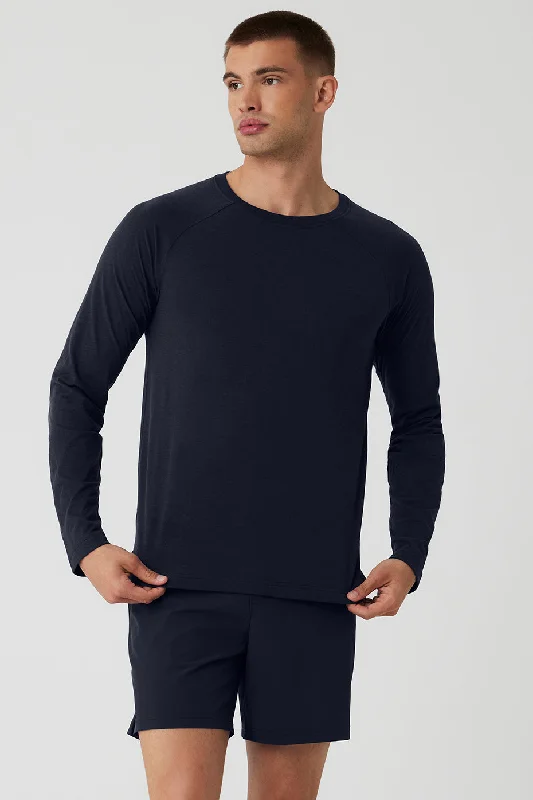 Triumph Long Sleeve Tee - Navy