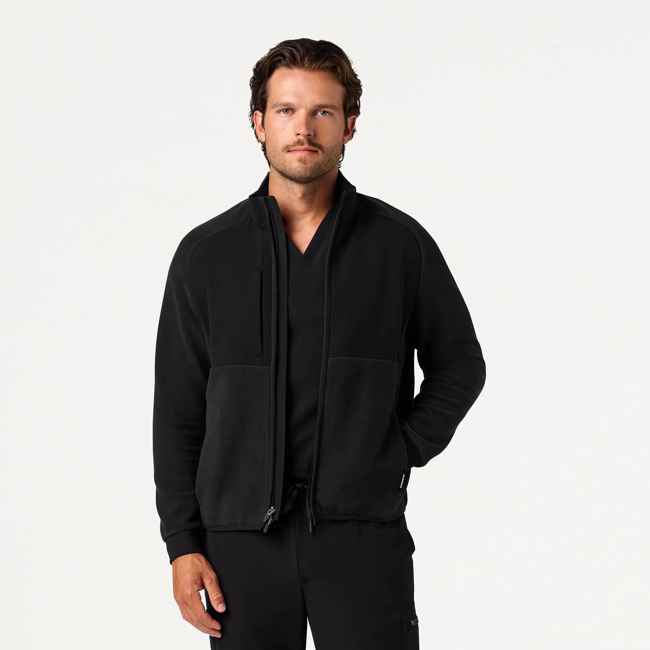 Jaanuu Men's Cloud Hybrid Fleece Jacket - Black