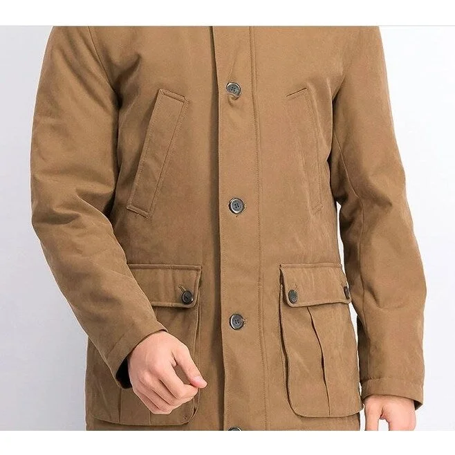 London Fog Men's Barn Peacoat Beige Size Xx-Large