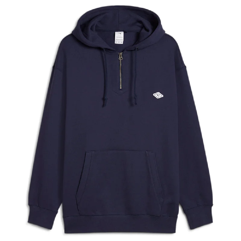 Quarter Zip Logo Hoodie x Nanamica