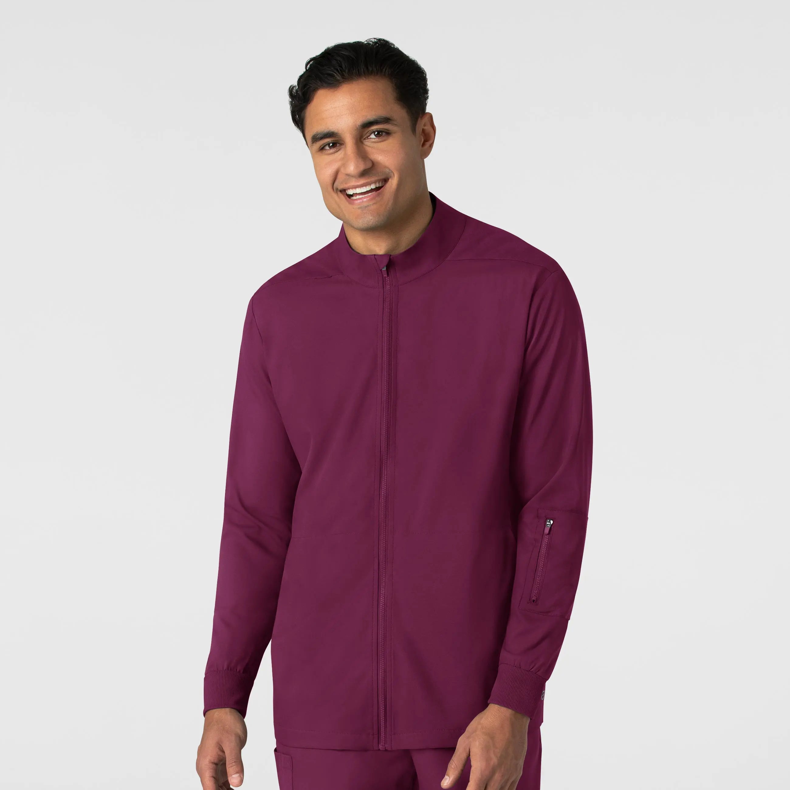 Wink Men's Warm Up Jacket - Wine