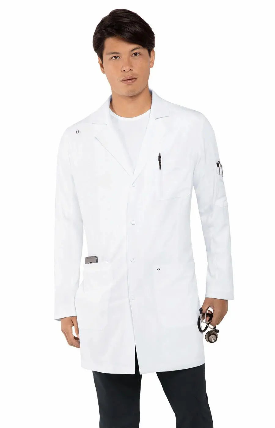 Koi Men's His Everyday Lab Coat - White