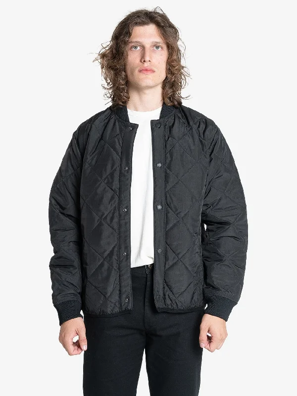 Minimal Thrills Quilt Work Jacket - Black