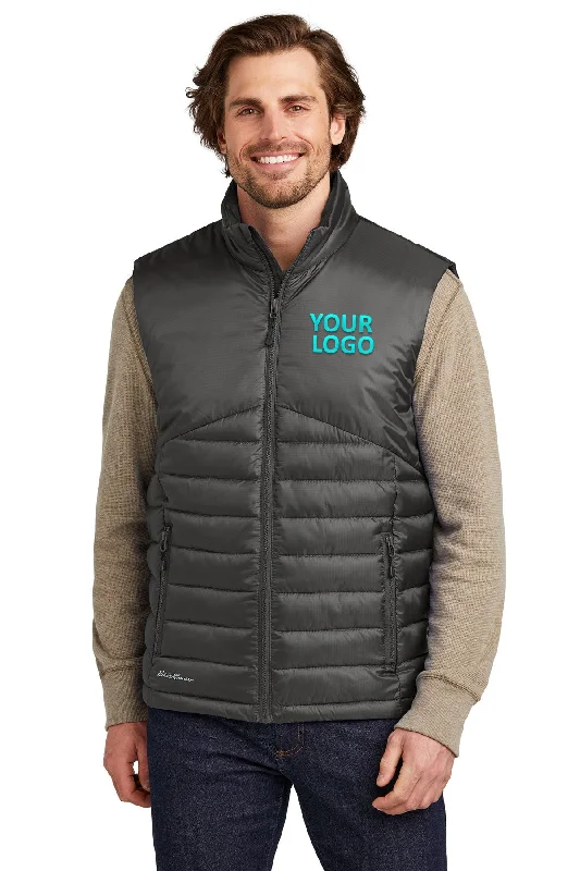 Eddie Bauer Customized Quilted Vests, Iron Gate