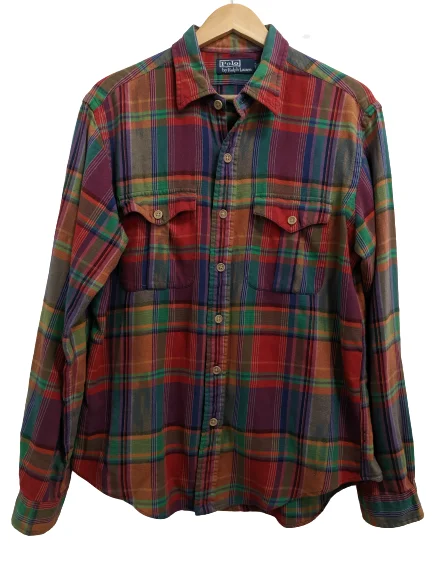 [L] Polo Ralph Lauren Heavyweight Plaid Shirt