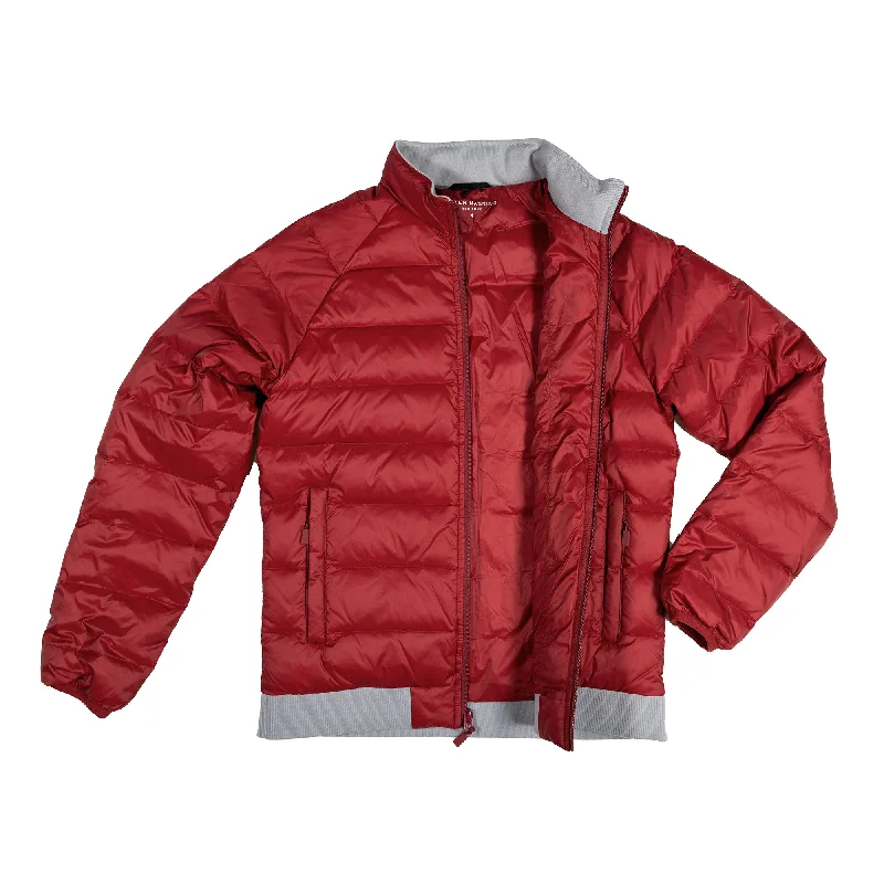 Lightweight Down Jacket - Burgundy