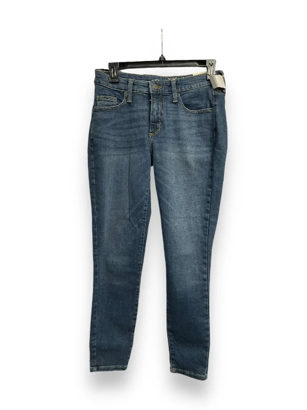 Sporty Blazers Jeans Skinny By Universal Thread In Blue Denim, Size: 6