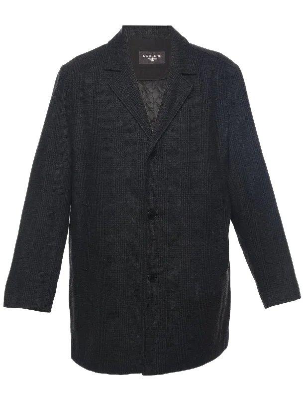 Dockers Checked Wool Coat - XL