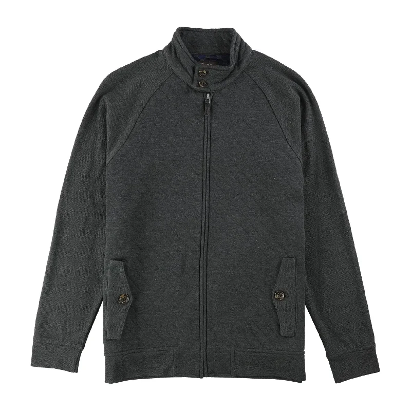 Tasso Elba Mens Quilted Knit Jacket