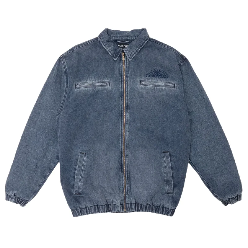 Passport Vineyard Birds Denim Delivery Jacket - Washed Indigo