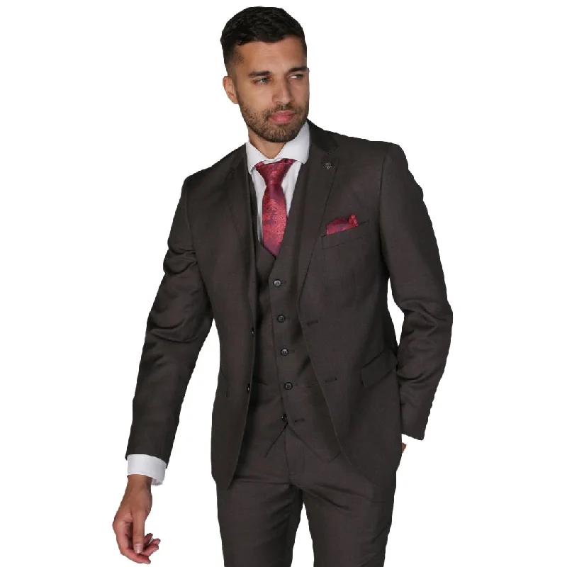 Charles - Men's Charcoal Plain Formal Blazer