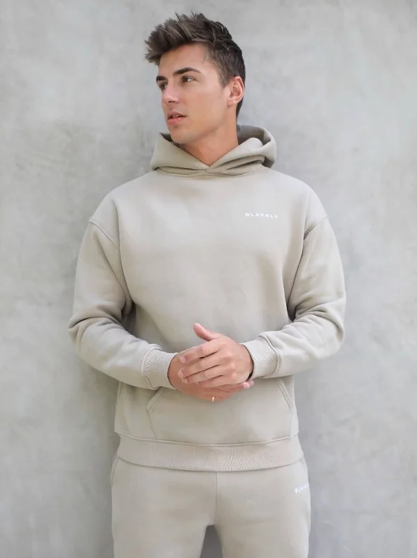 Series Relaxed Hoodie - Washed Khaki