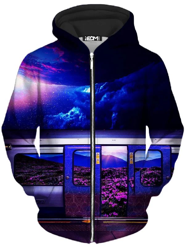 Galactic Express Unisex Zip-Up Hoodie