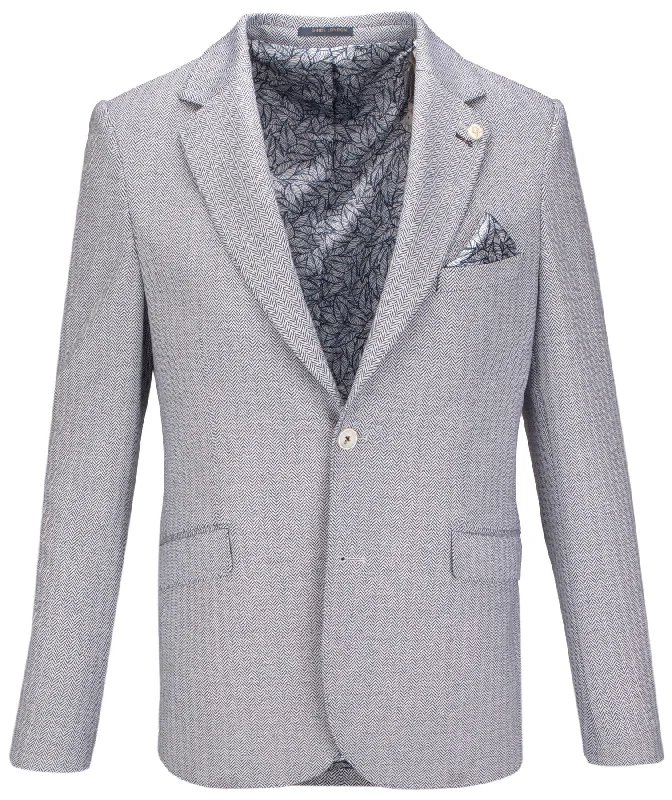 Guide London Navy and White Modern Jacket Blazer