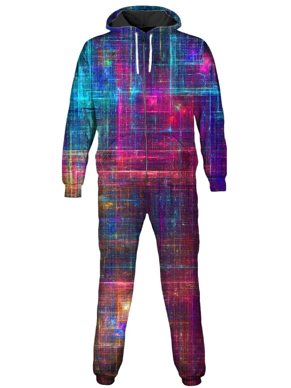 Printed Sweatshirts Psychedelic Matrix Rainbow Onesie