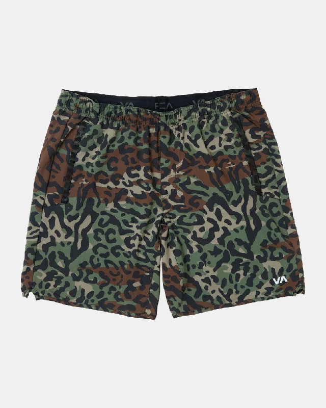 Yogger Stretch 17" Athletic Shorts - Animal Camo