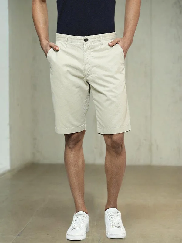 Men Solid Cotton Shorts