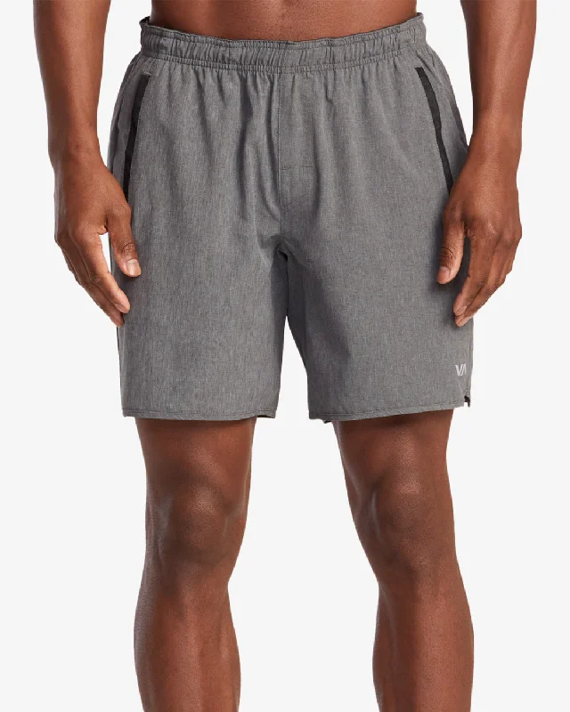 Yogger Stretch 17" Athletic Shorts - Charcoal Heather