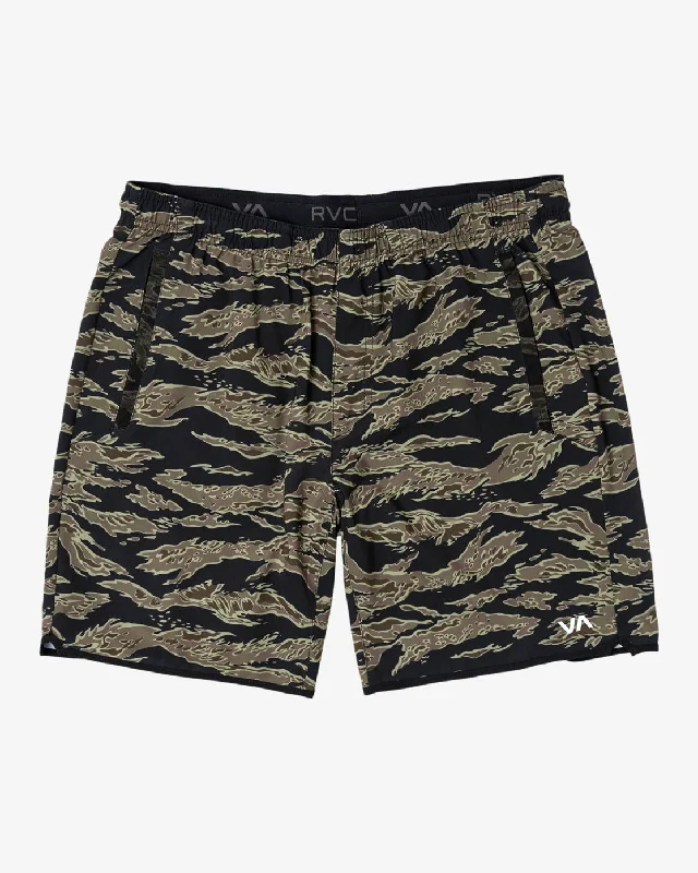 Yogger Stretch 17" Athletic Shorts - Tiger Camo