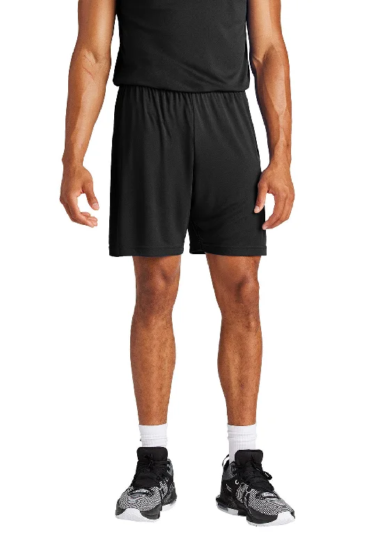 Sport-Tek Mens Moisture Wicking Competitor Athletic Shorts - Black - New