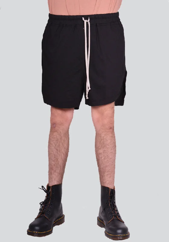 RICK OWENS DRKSHDW DU01D1367 RN PHLEG BOXER SHORTS BLACK