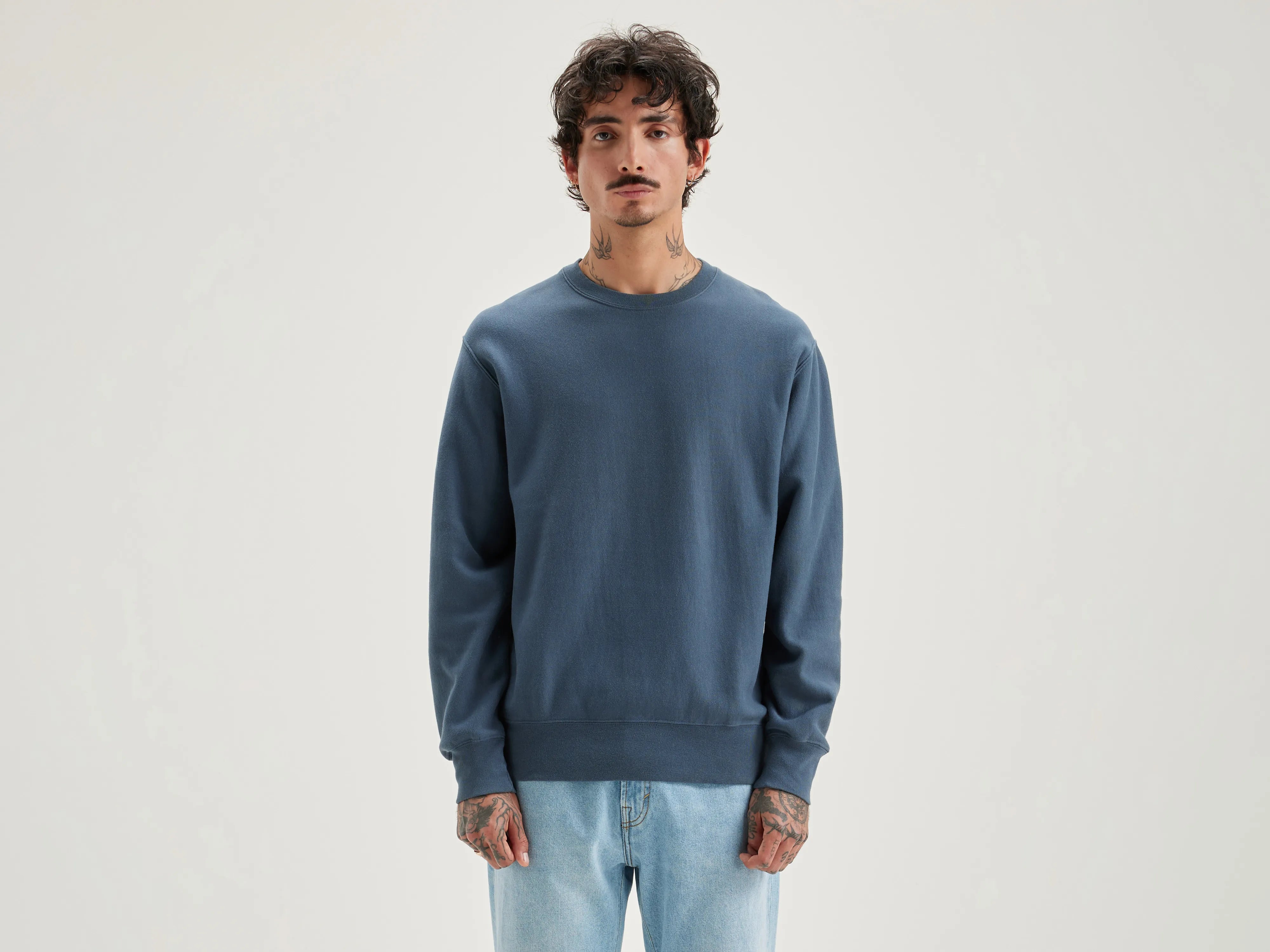 Flake crew-neck sweatshirt (242 / M / DOVE)