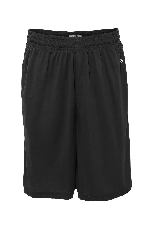 Badger Mens B-Core Moisture Wicking Shorts w/ Pockets - Black