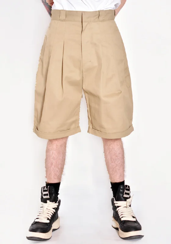 SHINYA KOZUKA DICKIES 2201SK85 SLIGHT BAGGY SHORTS BEIGE