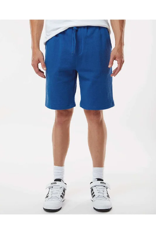 Independent Trading Co. Mens Fleece Shorts w/ Pockets - Royal Blue