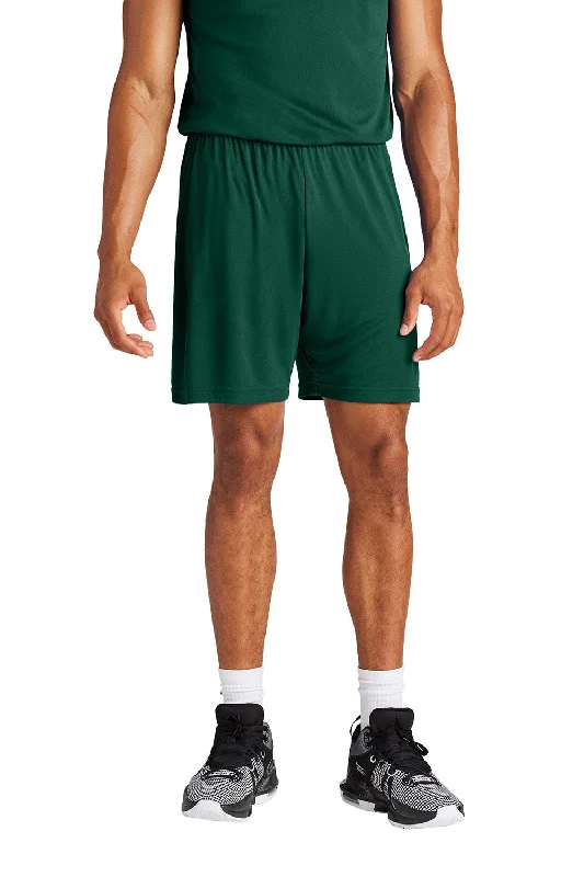 Sport-Tek Mens Moisture Wicking Competitor Athletic Shorts - Forest Green - New