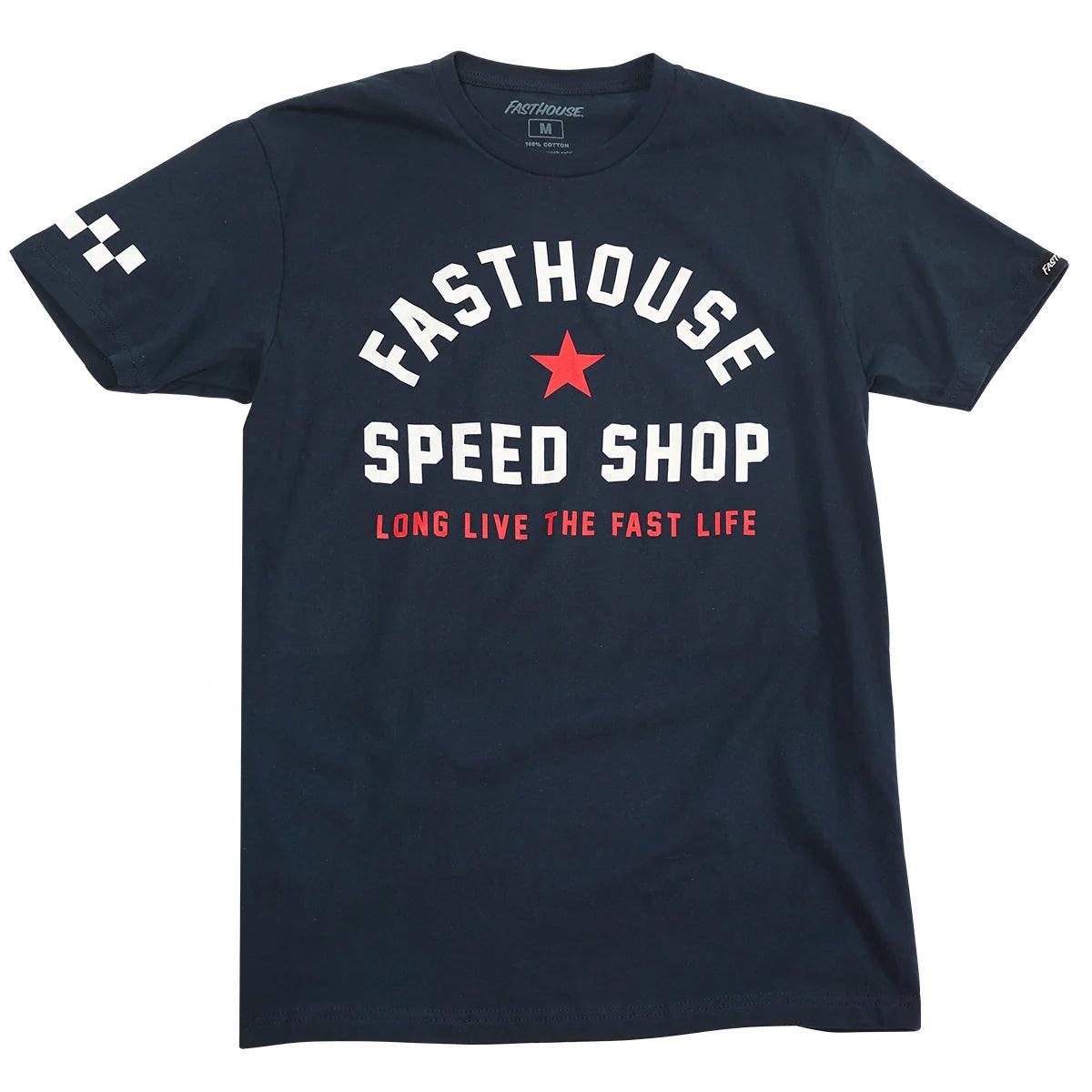 Funky T-shirts Fast Life SS Tee - Navy