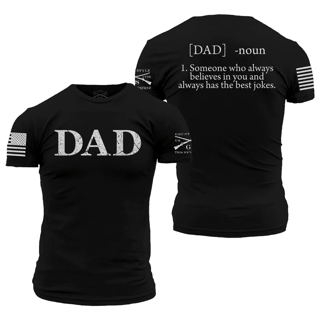 Layered Outfits Dad Defined Tee - Black